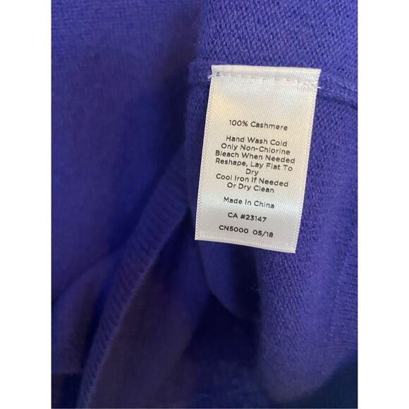 Talbots 100% Pure Cashmere Quarter Sleeve Round Neck Sweater Sz XLp - Picture 7 of 10